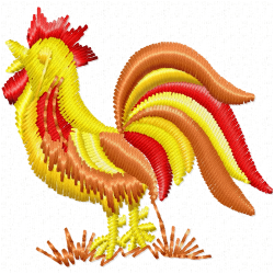 Chickens And Roosters Embroidery Design 12 Chickens And Roosters Embroidery Design 12